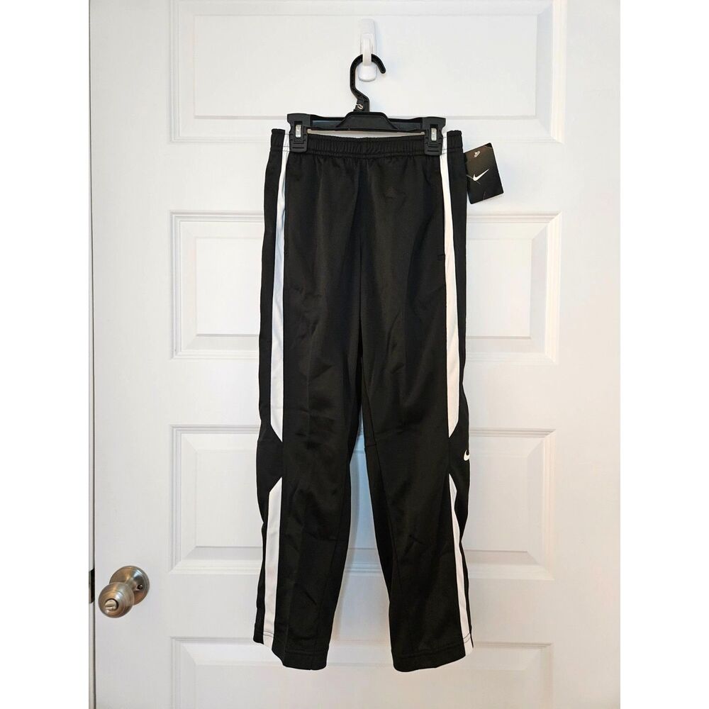 Nike Boys Medium Track Pant Black White NWT